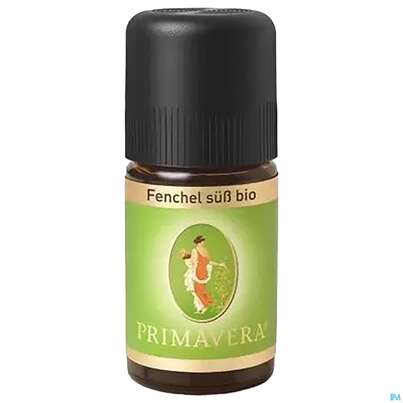 Sie sehen eine Packung Aetherische Oele Primavera Fenchel Suess Bio 5ml, Produktbild: 02 Aetherische Oele Primavera Fenchel Suess Bio 5ml, A-Nr.: 5615686 - 02