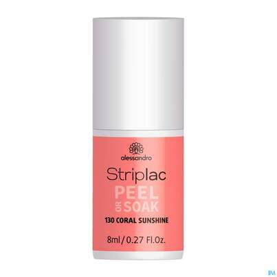 Sie sehen eine Packung Alessandro Striplac Coral Sunshine 8ml, Produktbild: 01 Alessandro Striplac Coral Sunshine 8ml, A-Nr.: 5191275 - 01