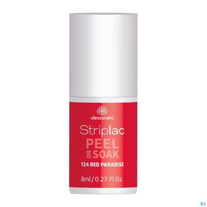 Sie sehen eine Packung Alessandro Striplac Red Paradise 8ml, Produktbild: 02 Alessandro Striplac Red Paradise 8ml, A-Nr.: 5191200 - 02