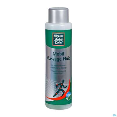 Sie sehen eine Packung Allgäuer Latschenkiefer Mobil Massage Fluid 500ml, Produktbild: 03 Allgäuer Latschenkiefer Mobil Massage Fluid 500ml, A-Nr.: 2077136 - 03