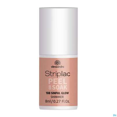 Sie sehen eine Packung Alessandro Striplac Sinful Glow 8ml, Produktbild: 03 Alessandro Striplac Sinful Glow 8ml, A-Nr.: 5191039 - 03