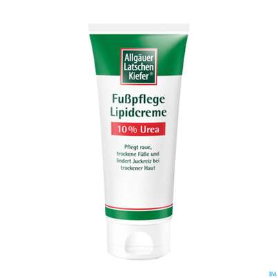 Sie sehen eine Packung Allgaeuer Latschenkiefer Lipidcreme 10% Urea 100ml, Produktbild: 01 Allgaeuer Latschenkiefer Lipidcreme 10% Urea 100ml, A-Nr.: 3139922 - 01