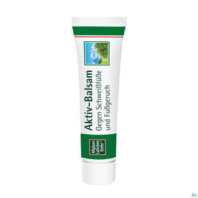 Sie sehen eine Packung Allgäuer Latschenkiefer Aktiv-balsam 50ml, Produktbild: 01 Allgäuer Latschenkiefer Aktiv-balsam 50ml, A-Nr.: 3832770 - 01