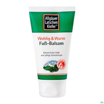 Sie sehen eine Packung Allgäuer Latschenkiefer Fuß-balsam Wohlig & Warm 75ml, Produktbild: 03 Allgäuer Latschenkiefer Fuß-balsam Wohlig & Warm 75ml, A-Nr.: 3499313 - 03