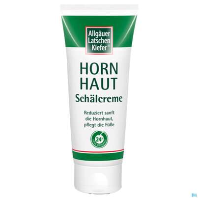 Sie sehen eine Packung Allgäuer Latschenkiefer Hornhaut Schälsalbe 50g, Produktbild: 02 Allgäuer Latschenkiefer Hornhaut Schälsalbe 50g, A-Nr.: 3967205 - 02