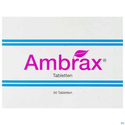 Sie sehen eine Packung Ambrax Tabl 50st, Produktbild: 01 Ambrax Tabl 50st, A-Nr.: 2976828 - 01