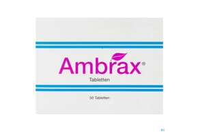 Sie sehen eine Packung Ambrax Tabl 50st, Produktbild: 01 Ambrax Tabl 50st, A-Nr.: 2976828 - 01