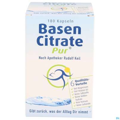 Basen Citrate/pur Kapseln Nach Apotheker Rudolf Keil 180st, A-Nr.: 4571722 - 01