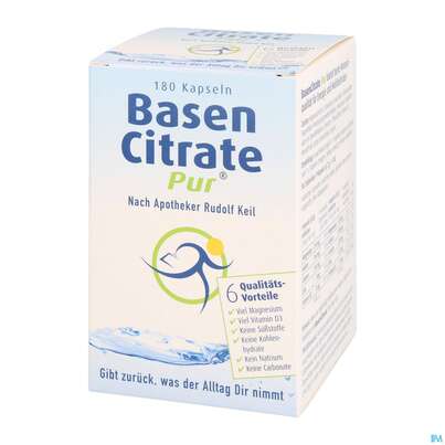 Basen Citrate/pur Kapseln Nach Apotheker Rudolf Keil 180st, A-Nr.: 4571722 - 02