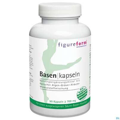 Sie sehen eine Packung Basen Kapseln 700mg Figureform Orig. 180st, Produktbild: 01 Basen Kapseln 700mg Figureform Orig. 180st, A-Nr.: 2676115 - 01