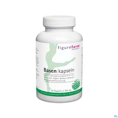 Sie sehen eine Packung Basen Kapseln 700mg Figureform Orig. 180st, Produktbild: 02 Basen Kapseln 700mg Figureform Orig. 180st, A-Nr.: 2676115 - 02