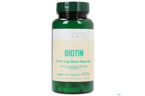 Bios Biotin 0,45mg 100 Kapseln, A-Nr.: 3890738 - 01