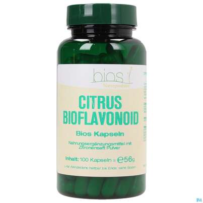 Sie sehen eine Packung Bios Citrus Bioflavonoid 100 Kapseln, Produktbild: 02 Bios Citrus Bioflavonoid 100 Kapseln, A-Nr.: 3890980 - 02