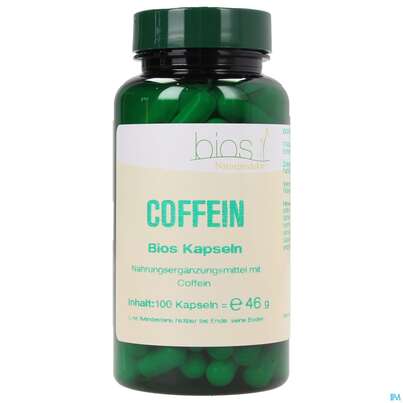 Sie sehen eine Packung Bios Coffein 100 Kapseln, Produktbild: 02 Bios Coffein 100 Kapseln, A-Nr.: 3890997 - 02
