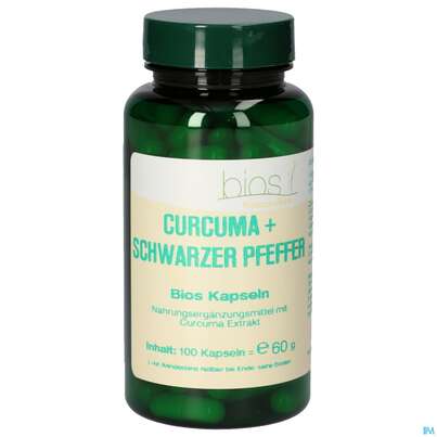 Bios Curcuma+schwarzer Pfeffer 100 Kapseln, A-Nr.: 5231282 - 01