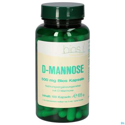 Bios D-mannose 500mg 100 Kapseln, A-Nr.: 4789243 - 02
