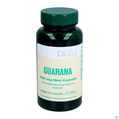 Bios Guarana 500mg 100 Kapseln, A-Nr.: 3891488 - 02