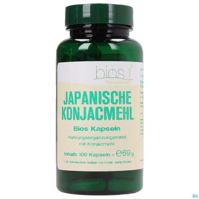 Bios Japanische Konjacmehl 600mg 100 Kapseln, A-Nr.: 3891689 - 02