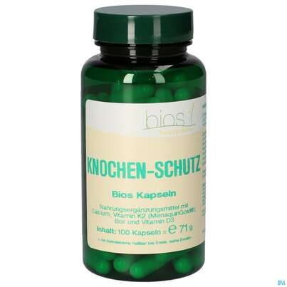 Sie sehen eine Packung Bios Knochen Schutz 100 Kapseln, Produktbild: 02 Bios Knochen Schutz 100 Kapseln, A-Nr.: 4341494 - 02