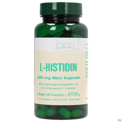 Bios l-histidin 500mg 100 Kapseln, A-Nr.: 3892097 - 02