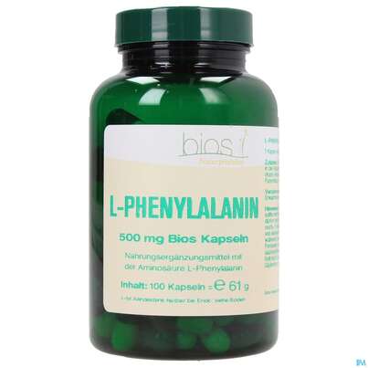 Bios l-phenylalanin 500mg 100 Kapseln, A-Nr.: 3892246 - 01