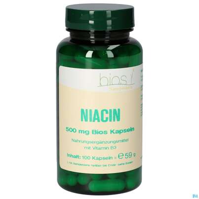 Bios Niacin 500mg 100 Kapseln, A-Nr.: 4747291 - 02