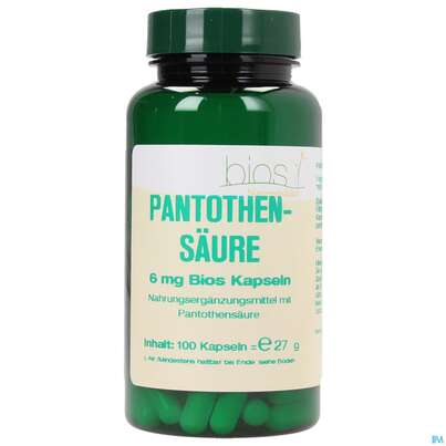 Bios Pantothensäure 6mg 100 Kapseln, A-Nr.: 3892654 - 01
