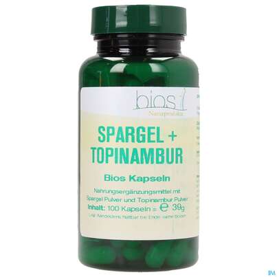 Sie sehen eine Packung Bios Spargel + Topinambur 100 Kapseln, Produktbild: 02 Bios Spargel + Topinambur 100 Kapseln, A-Nr.: 3893234 - 02