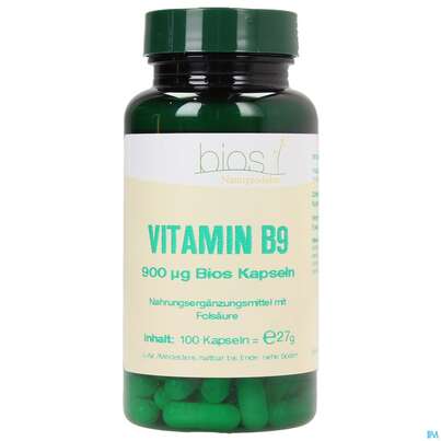 Bios Vitamin B9 900 µg 100 Kapseln, A-Nr.: 4246844 - 02