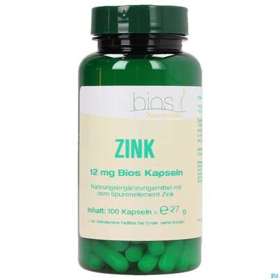 Bios Zink 12mg 100 Kapseln, A-Nr.: 3893694 - 02