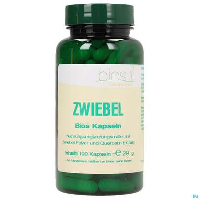Sie sehen eine Packung Bios Zwiebel 100 Kapseln, Produktbild: 02 Bios Zwiebel 100 Kapseln, A-Nr.: 3893725 - 02