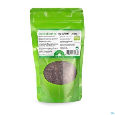 Sie sehen eine Packung Brokkoli Samen Sulfoforte Bio Dr.jacobs 250g, Produktbild: 01 Brokkoli Samen Sulfoforte Bio Dr.jacobs 250g, A-Nr.: 4160686 - 01