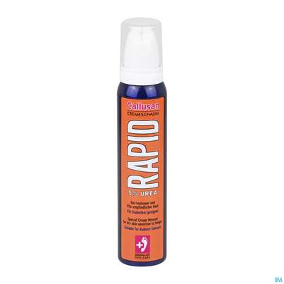 Sie sehen eine Packung Callusan Cremeschaum Rapid 125ml, Produktbild: 01 Callusan Cremeschaum Rapid 125ml, A-Nr.: 4329553 - 01