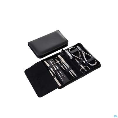 Sie sehen eine Packung Canal Etui/11-teilig Instrumentenmappe Schwarz Rindspaltleder5012- 1st, Produktbild: 01 Canal Etui/11-teilig Instrumentenmappe Schwarz Rindspaltleder5012- 1st, A-Nr.: 4786925 - 01