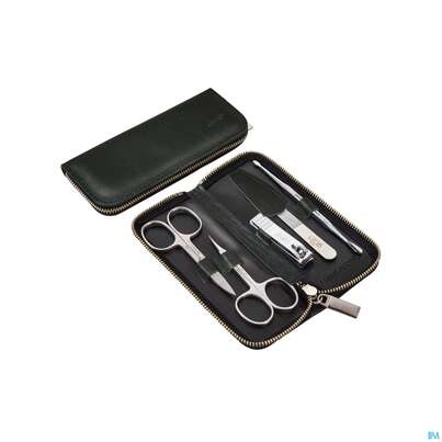 Sie sehen eine Packung Canal Etui/5-teilig Reissverschl/nappaleder Schwarz 5025- 1st, Produktbild: 01 Canal Etui/5-teilig Reissverschl/nappaleder Schwarz 5025- 1st, A-Nr.: 4786977 - 01