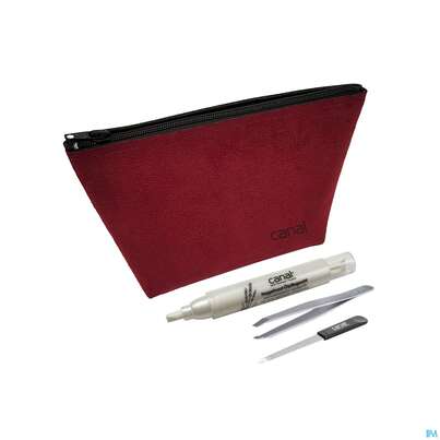 Sie sehen eine Packung Canal Kosmetiktasche Weinrot 3-teilig 8111- 1st, Produktbild: 01 Canal Kosmetiktasche Weinrot 3-teilig 8111- 1st, A-Nr.: 5691523 - 01