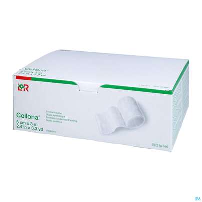 Sie sehen eine Packung Cellona Synthetikwatte 3mx 6cm 6st, Produktbild: 04 Cellona Synthetikwatte 3mx 6cm 6st, A-Nr.: 2388669 - 04