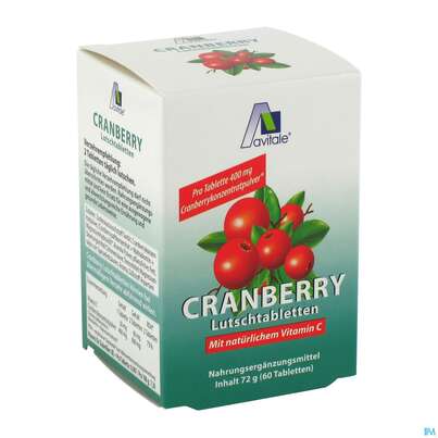 Cranberry Lutschtabl Avi 60st, A-Nr.: 3831121 - 01