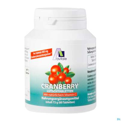 Cranberry Lutschtabl Avi 60st, A-Nr.: 3831121 - 02