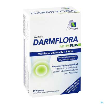 Darmflora Kapseln Aktiv Plus 100mrd. Bakterien +7 Vit 80st, A-Nr.: 5431236 - 03