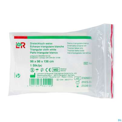 Sie sehen eine Packung Dreiecktuecher Rauscher -unbedruckt Weiss 1st, Produktbild: 02 Dreiecktuecher Rauscher -unbedruckt Weiss 1st, A-Nr.: 5008561 - 02