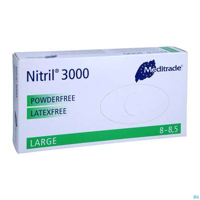 Sie sehen eine Packung Einmalhandschuhe Eurohelp Puderfrei/latexfrei Nitril Blau L 100st, Produktbild: 03 Einmalhandschuhe Eurohelp Puderfrei/latexfrei Nitril Blau L 100st, A-Nr.: 4295297 - 03