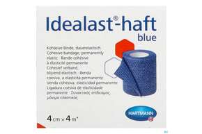 Sie sehen eine Packung Elastische Binden Idealast/haft Kohaesiv/color Blau 4mx 4cm 1st, Produktbild: 01 Elastische Binden Idealast/haft Kohaesiv/color Blau 4mx 4cm 1st, A-Nr.: 4174576 - 01