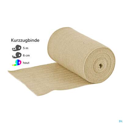 Sie sehen eine Packung Elastische Binden Nobalan Kurzzug Braun Gedehnt 5mx 6cm 1st, Produktbild: 01 Elastische Binden Nobalan Kurzzug Braun Gedehnt 5mx 6cm 1st, A-Nr.: 4996249 - 01