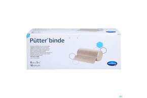 Elastische Binden Puetterbinde Hautf 5mx 8cm 10st, A-Nr.: 3424539 - 01