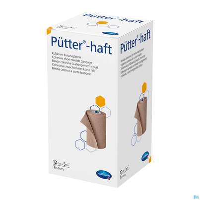 Elastische Binden Puetter-haft Latexfrei Kohaes.kompressionbinde 5mx12cm 1st, A-Nr.: 5735114 - 01