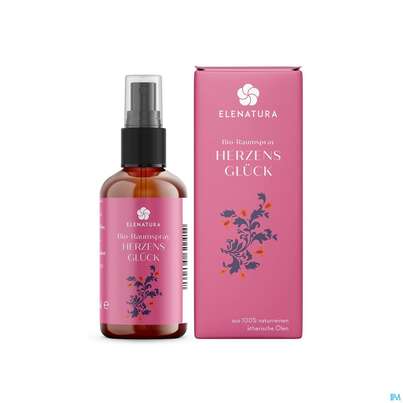 Sie sehen eine Packung Elenatura Raumspray Herzensglueck 50ml, Produktbild: 01 Elenatura Raumspray Herzensglueck 50ml, A-Nr.: 5411162 - 01