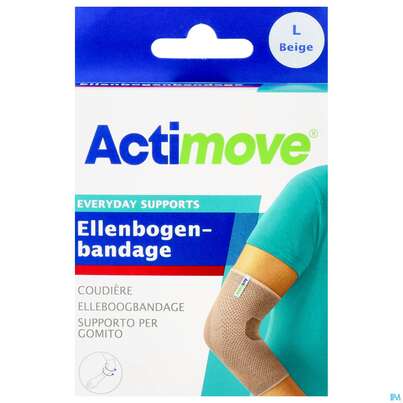 Sie sehen eine Packung Ellbogenbandagen Actimove/everyday Support Groesse L 26-29cm 75614 1st, Produktbild: 01 Ellbogenbandagen Actimove/everyday Support Groesse L 26-29cm 75614 1st, A-Nr.: 5263595 - 01