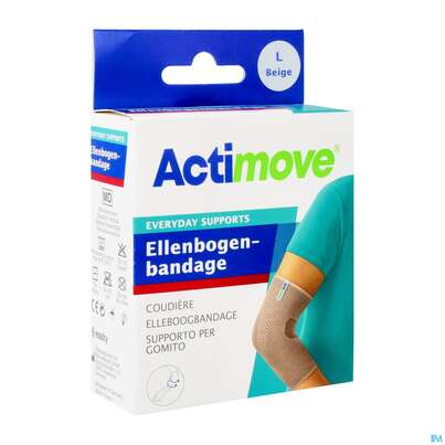 Sie sehen eine Packung Ellbogenbandagen Actimove/everyday Support Groesse L 26-29cm 75614 1st, Produktbild: 02 Ellbogenbandagen Actimove/everyday Support Groesse L 26-29cm 75614 1st, A-Nr.: 5263595 - 02