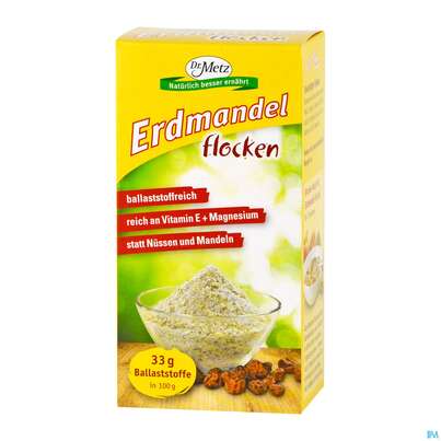 Sie sehen eine Packung Erdmandel Flocken Ballaststoffe -dr.metz 250g, Produktbild: 02 Erdmandel Flocken Ballaststoffe -dr.metz 250g, A-Nr.: 4162053 - 02